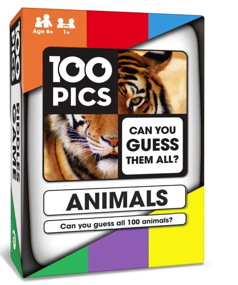 100 Pics Animals Flashcard Game – Visual Guessing Fun 1