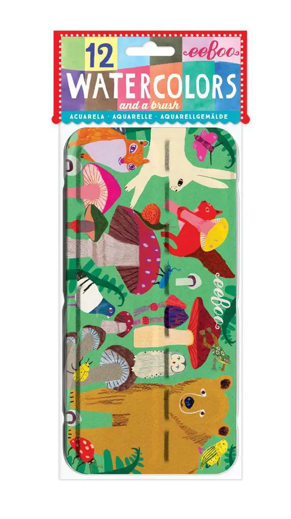 12-Color Portable Watercolor Paint Set In Metal Tin 2