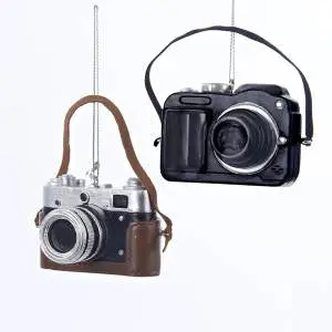 2.5-Inch Retro-Style Classic And Digital Camera Ornament 1