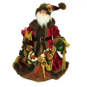 23-Inch Fabric Tabletop Santa Decoration 1