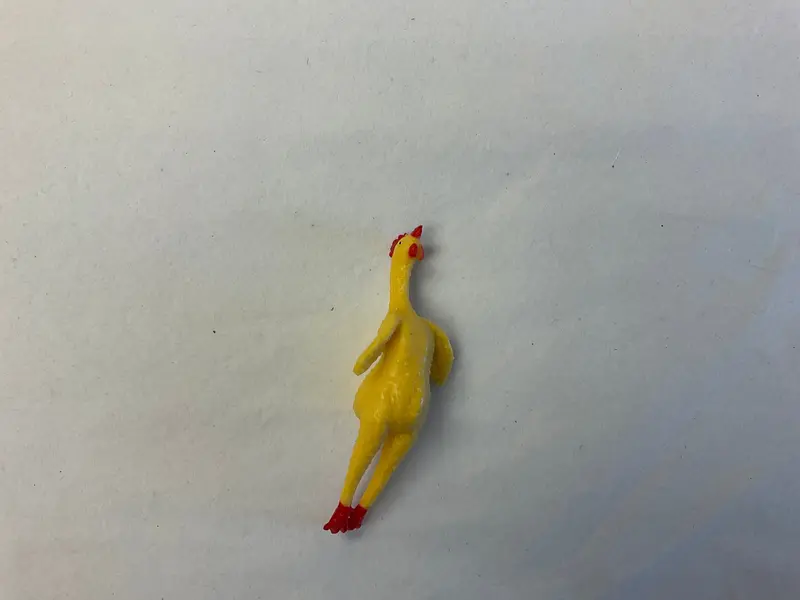 3-Inch Rubber Chicken Novelty Toy – Squeaky Comedy Prop 1
