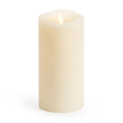 3×6-Inch Ivory Vanilla-Scented 360° Flameless Candle 1
