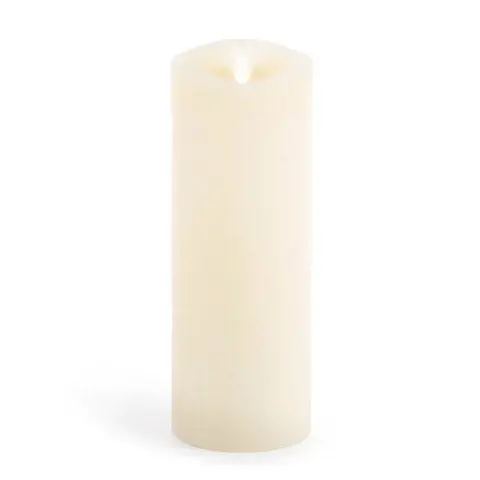 3×8-Inch Ivory Vanilla-Scented Flameless Pillar Candle 1