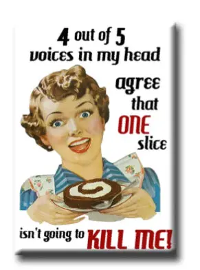 4 Out Of 5 Voices Agree – Humorous Baking Magnet 1