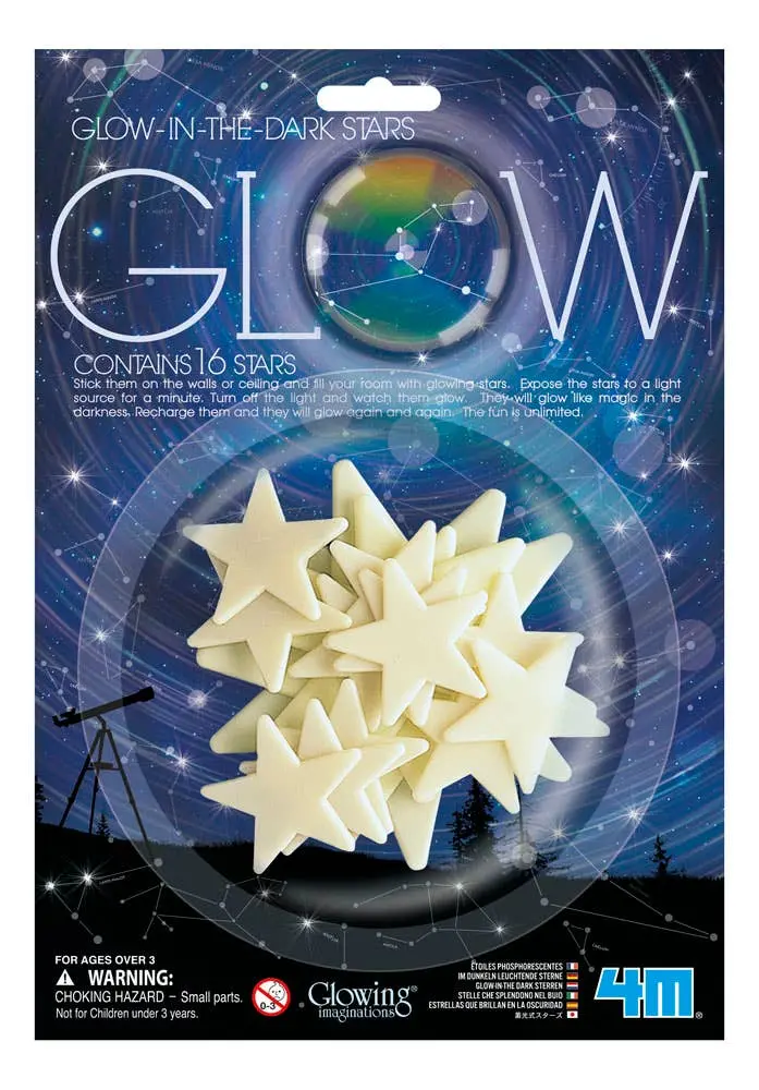 4M Glow-In-The-Dark Star Stickers – 16-Piece Astronomy Set 1