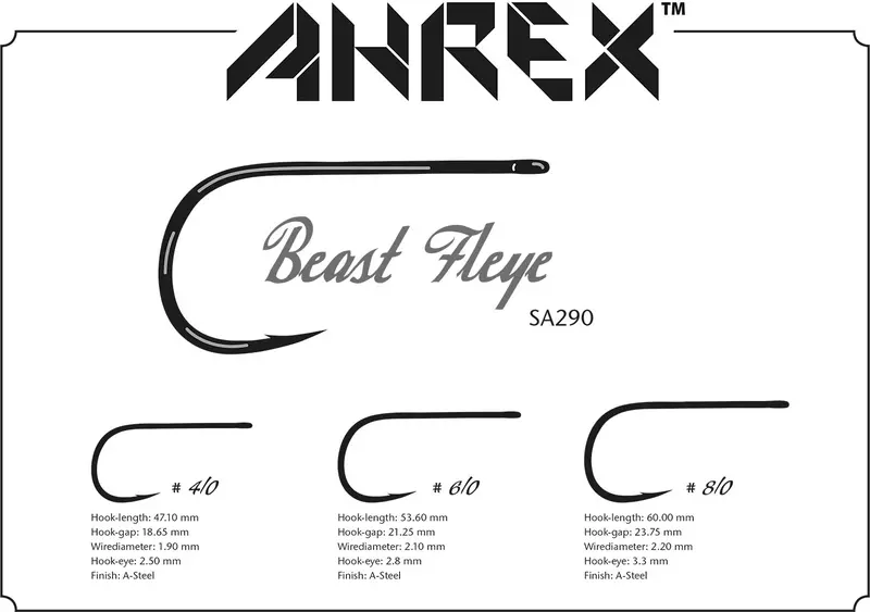 Ahrex Sa290 Bob Popovics Beast Fleye Hook – Short Shank 1