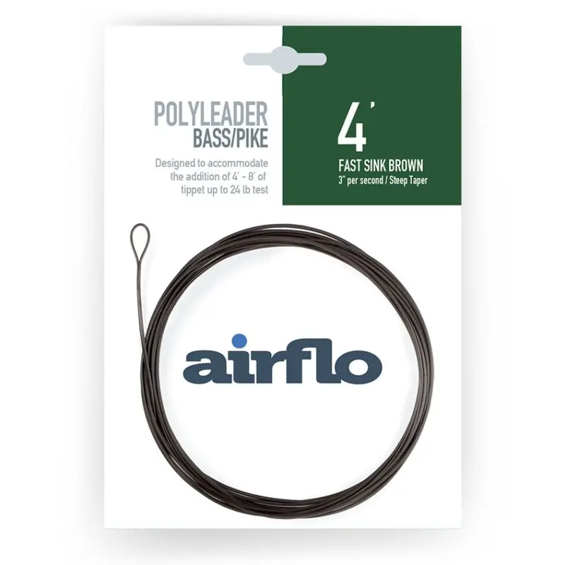 Airflo Polyleaders Bass & Pike Taper – 4Ft 3