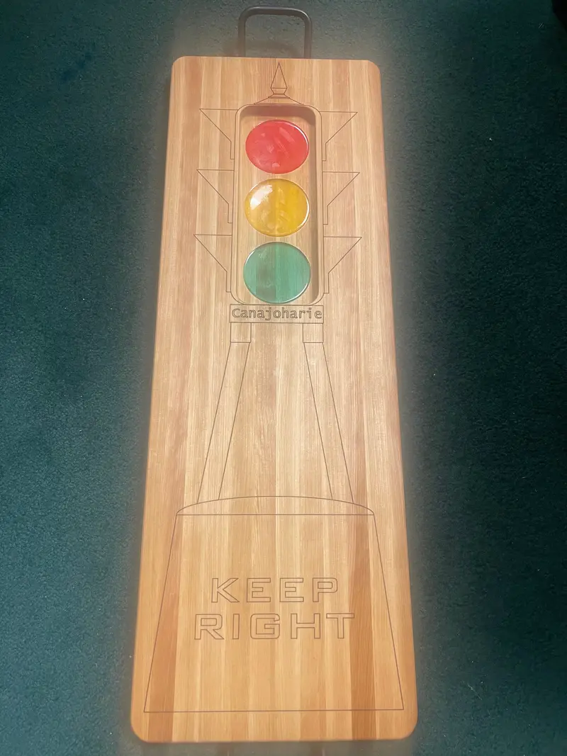 Amish-Crafted Canajoharie Dummy Light Charcuterie Board – Wooden Serving Tray 1