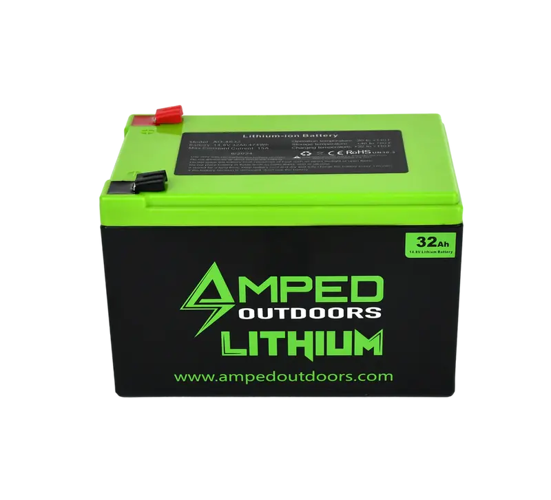 Amped Outdoors Lifepo4 Bluetooth Lithium Battery With Integrated Charger 1