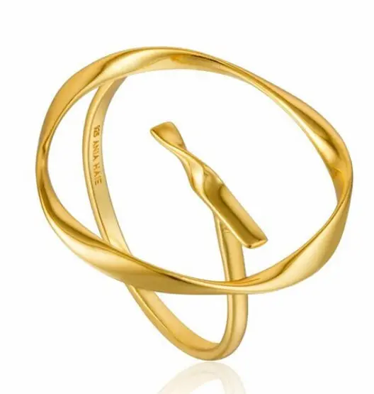 Ania Haie Twist Circle Adjustable Ring – Flexible Fit Statement Band 2