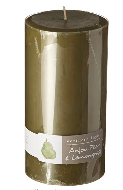 Anjou Pear & Lemongrass 3X6 Fragrance Palette Pillar Candle 1