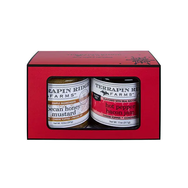 Artisan Charcuterie Bundle: Hot Pepper Bacon Jam & Pecan Honey Mustard 1