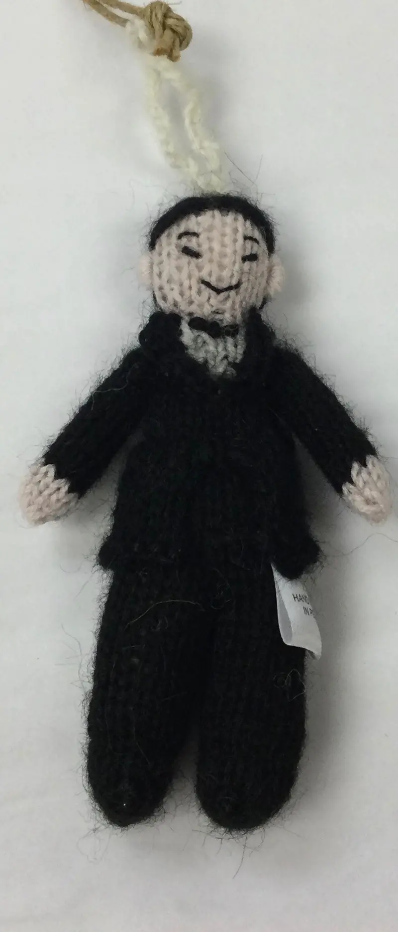 Asian Groom Ornament – Hand-Knit Wool Accent 1