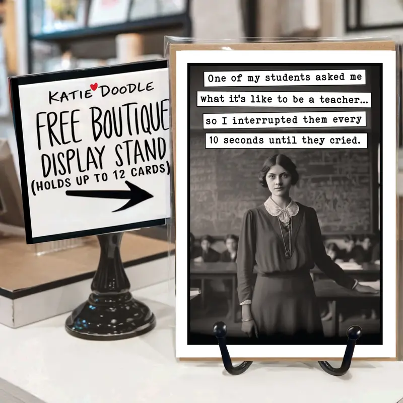 Back-To-School Teacher Appreciation Cards – Katie Doodle Vintage Series 1