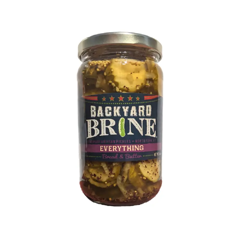 Backyard Brine Everything Bread & Butter Pickles – Signature Blend, 16 Oz 1