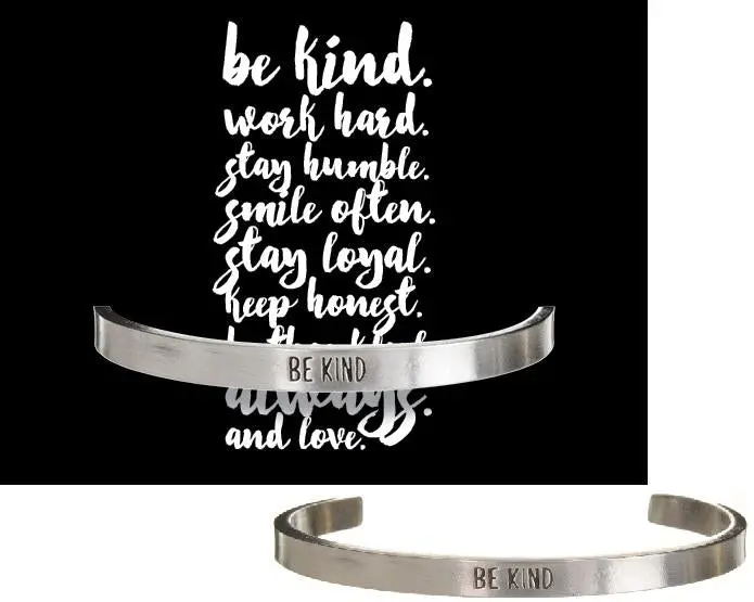 Be Kind Daily Reminder Cuff Bracelet 1