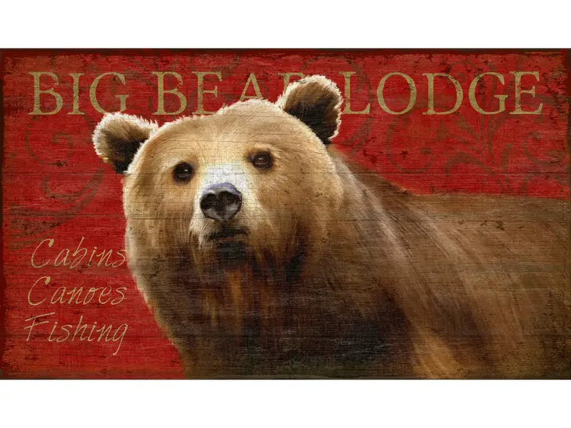 Bear-Themed Lodge Decor Sculpture – Red Horse Arts 1
