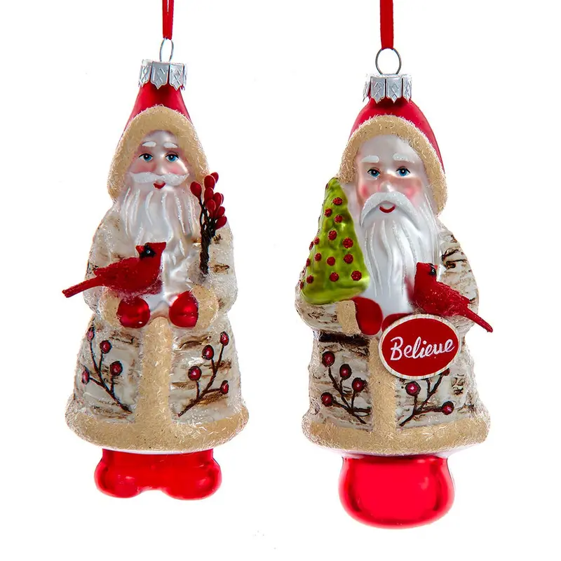 Belsnickle Santa Ornament – 5.25-Inch Hand-Blown Glass Holiday Figurine 1