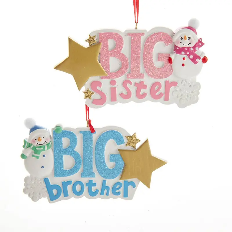Big Brother / Big Sister Smwmn Ornament – 2.625-Inch Personalized Keepsake 1