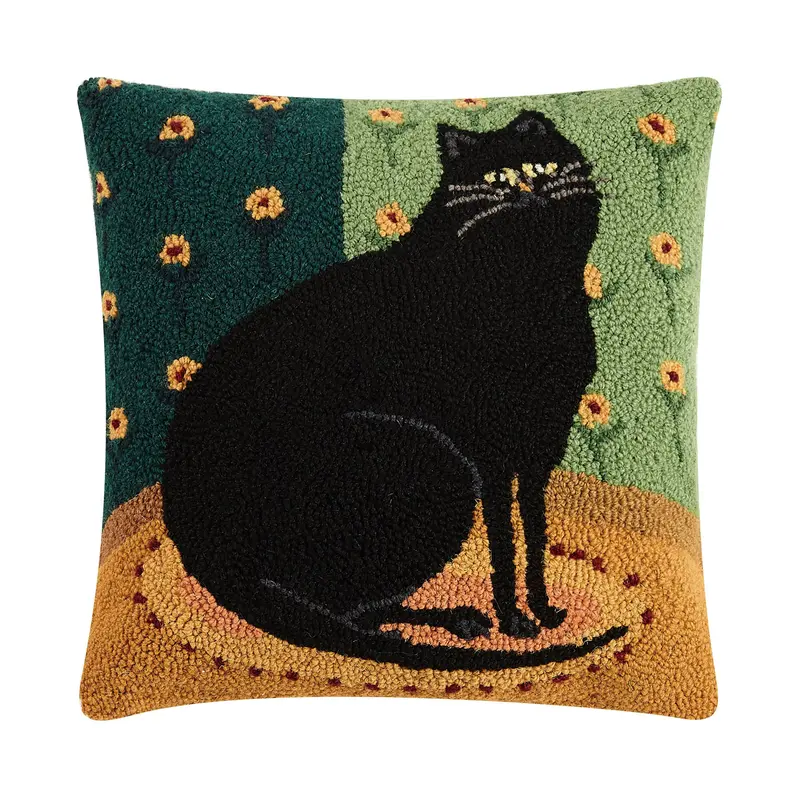 Black Cat Corner Hook Pillow – Peking Handicraft 1