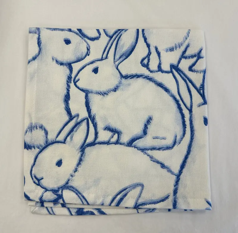 Blue Bunny Illustrated Napkin 1