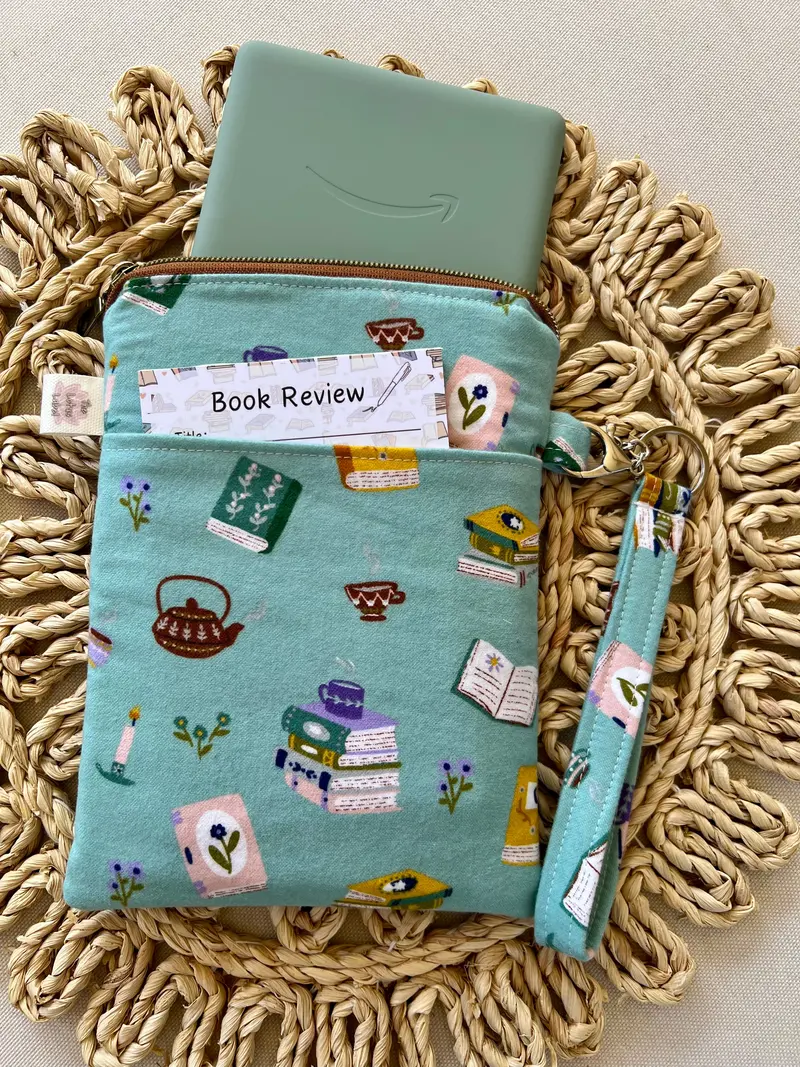 Books And Tea Themed Ereader Cover 1