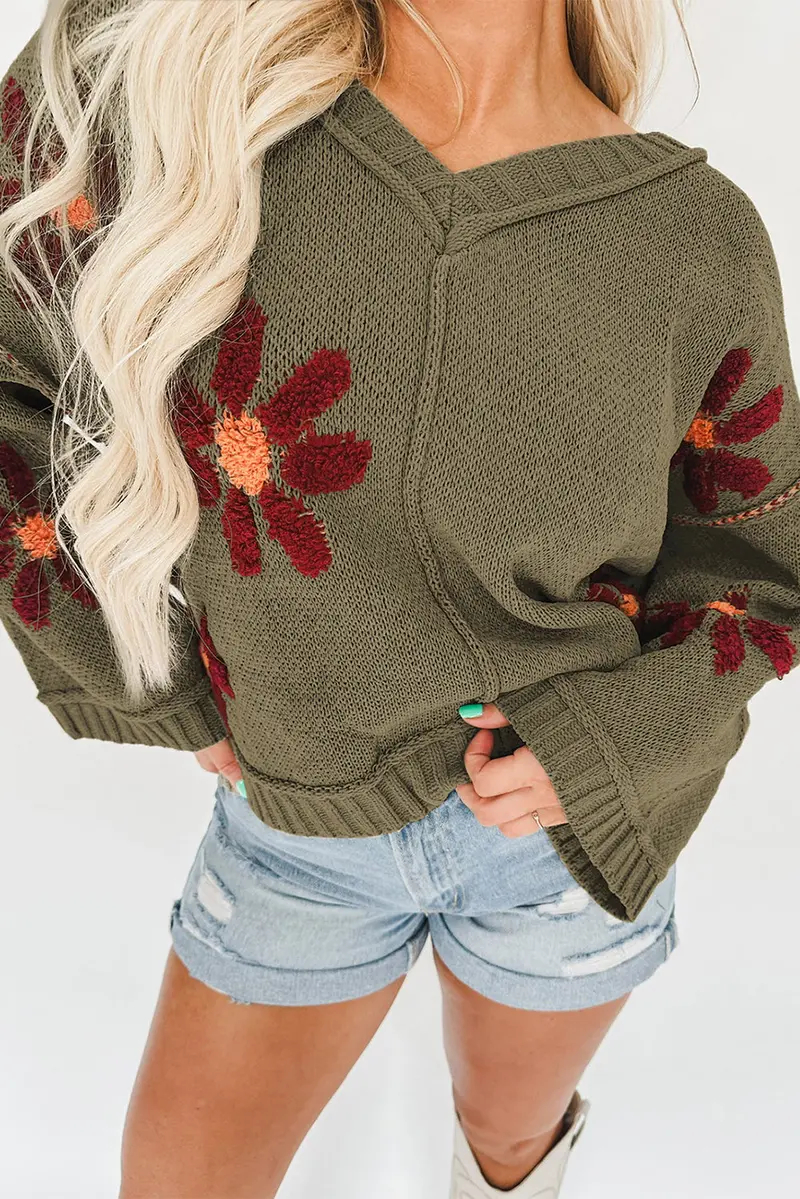 Botanical Flower Power Sweater 1