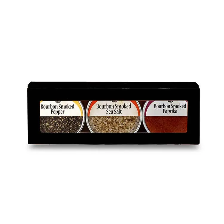 Bourbon Barrel Foods 3-Spice Gift Collection – Gourmet Seasoning Sampler 1