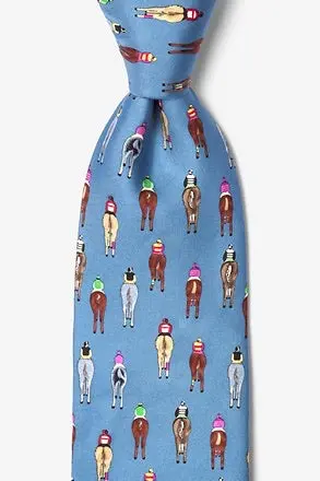 'Bringing Up The Rear' Humorous Tie – Playful Military-Inspired Neckwear 1