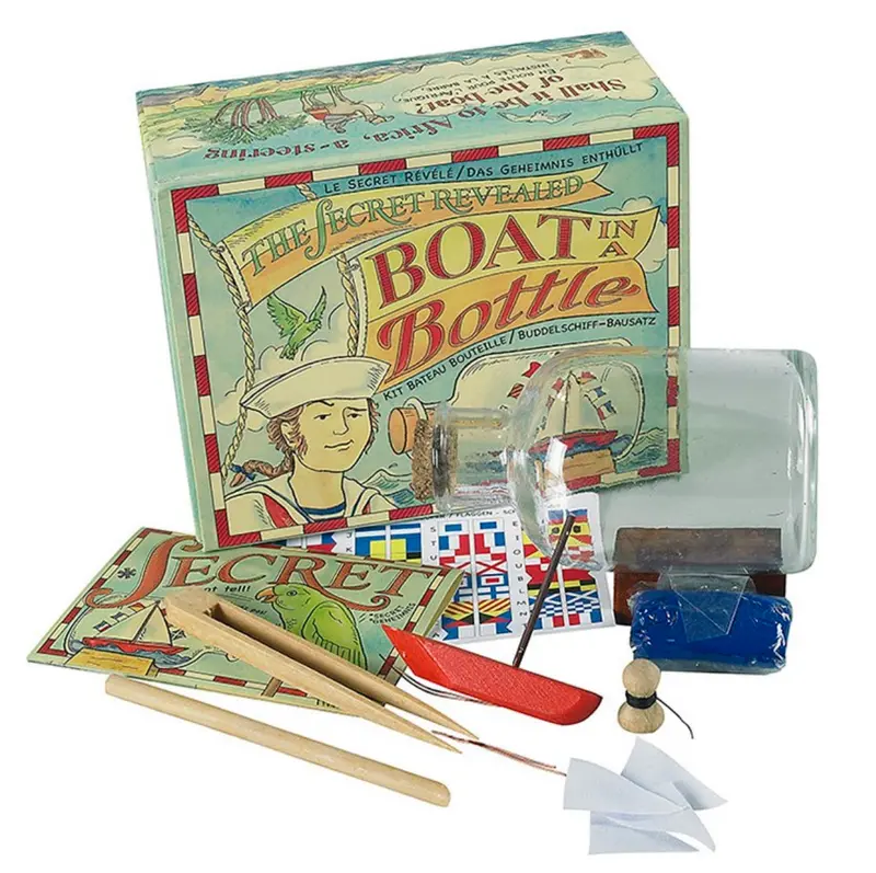 Build-Your-Own Boat-In-A-Bottle Kit – Authentic Models Craft Project 1