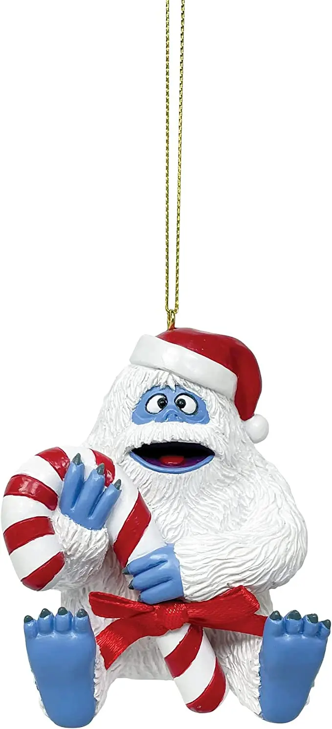 Bumblebee Hanging Ornament With Candy Cane Accent 1