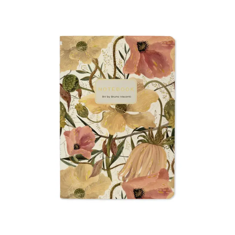 Bv By Bruno Visconti Soft Petals Small Notebook – Delicate Floral Pattern Journal 1
