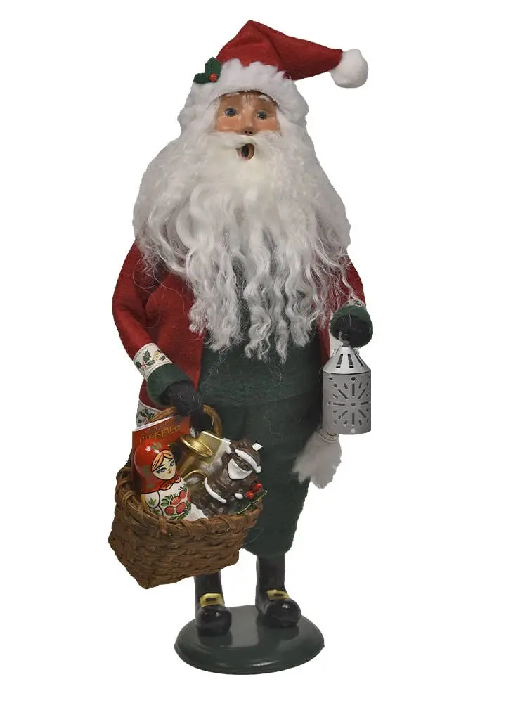 Byers Choice Holly Jolly Santa – Limited Edition 2025 Hand-Painted Collectible Ornament (Model #3251) 1