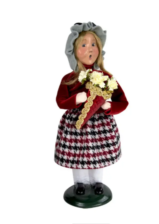 Byers Choice Valentine Girl Figurine – 2023 Edition 1