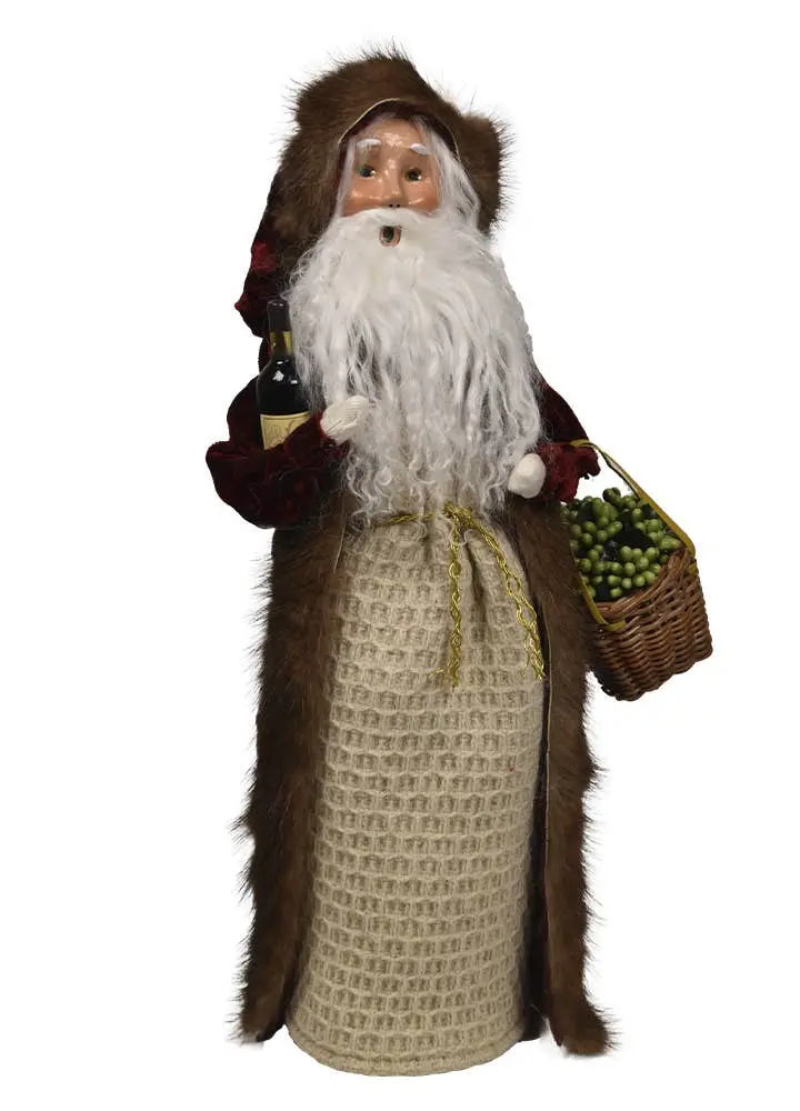 Byers' Choice Wine Santa Figurine – Festive Beverage-Themed Ornament (Model 3250, 2025) 1