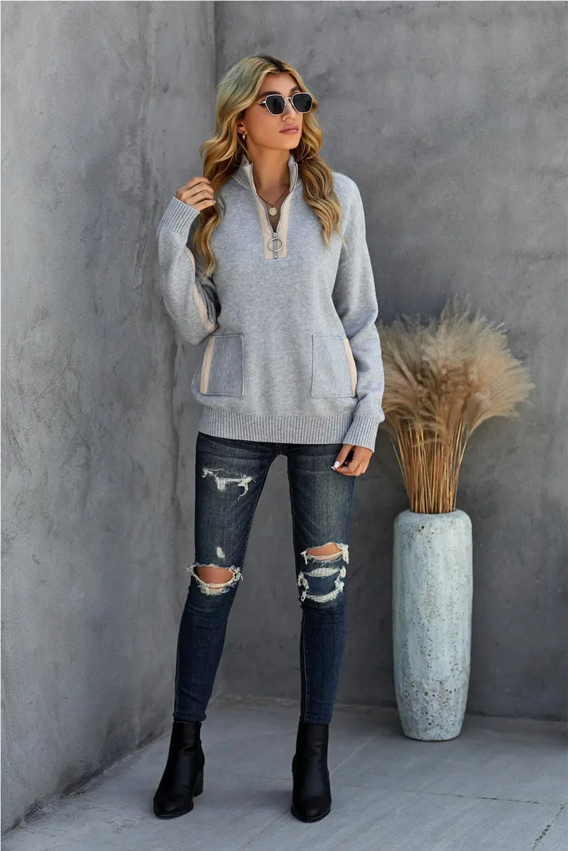 Carrie Quarter-Zip Layering Top 1