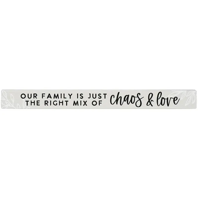'Chaos & Love' Talking Stick – Thoughtful Wooden Communication Tool 1