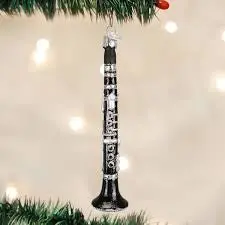 Clarinet-Shaped Christmas Ornament – Old World Music Series 1