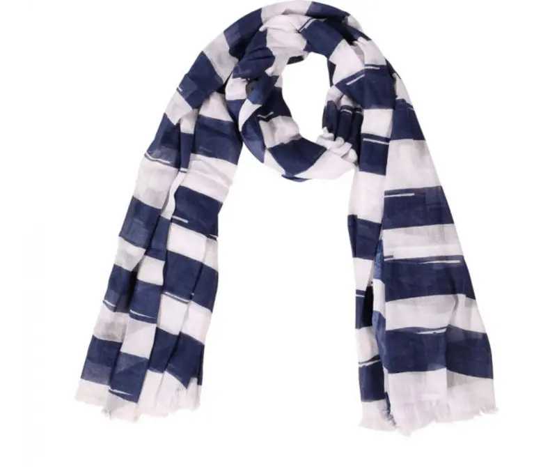 Classy Striped Knit Scarf 1