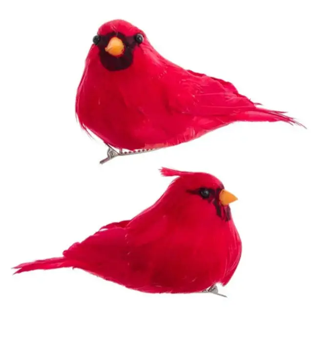 Clip-On Red Cardinal Holiday Ornament 1