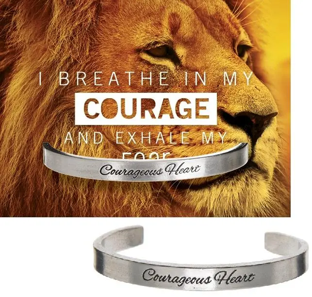 Courageous Heart Empowering Cuff Bracelet 1