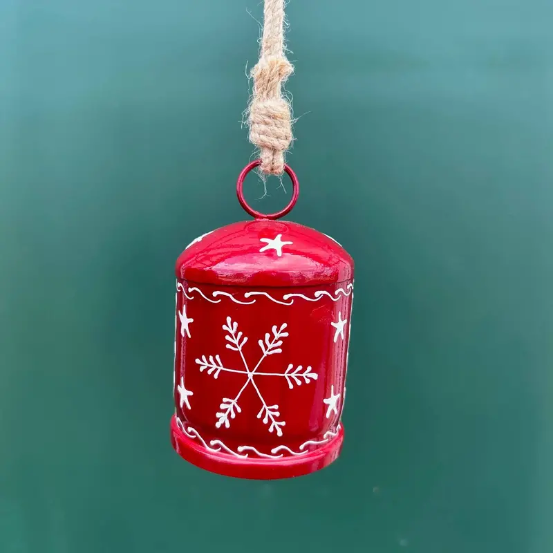 Culturas Medium-Sized Christmas Snowflake Noah Bell – Festive Ornament (Sale) 1