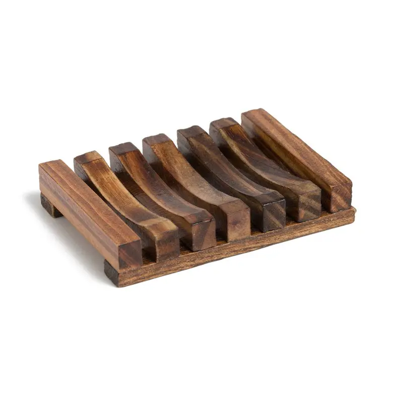 Desesh Solid Wood Soap Dish – Simple, Natural, Zero-Waste Bathroom Accessory 1
