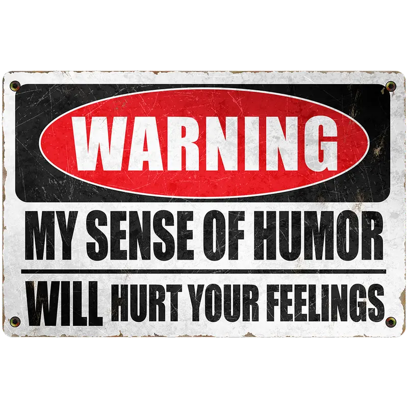 Desperate Enterprises Humor-Themed Aluminum Wall Sign 1