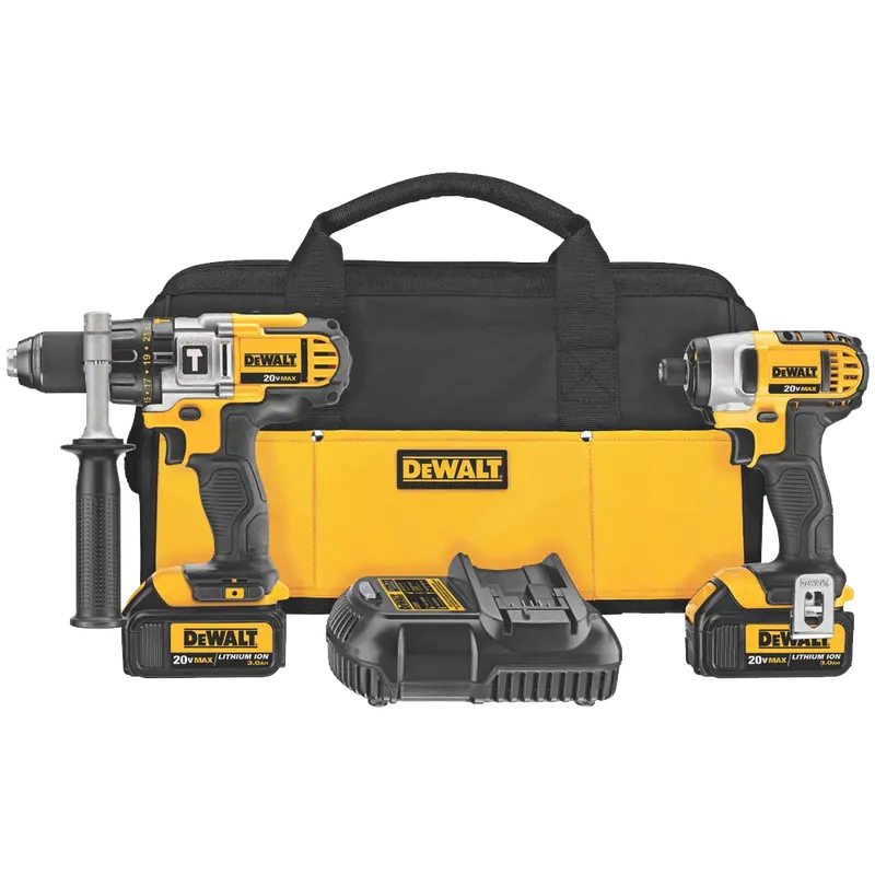 Dewalt Dck290L2 20V Max 3.0 Ah Combo Kit – Brushless Hammer Drill + Impact Driver 1