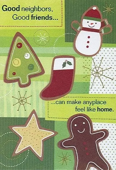 Dickens Inc. Cheerful Card For Neighbors 1