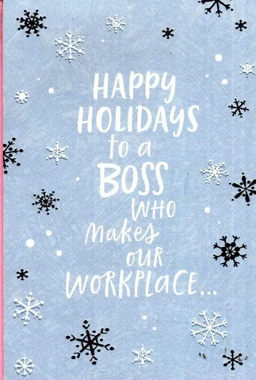 Dickens Inc. Professional Christmas Card For Bosses 1