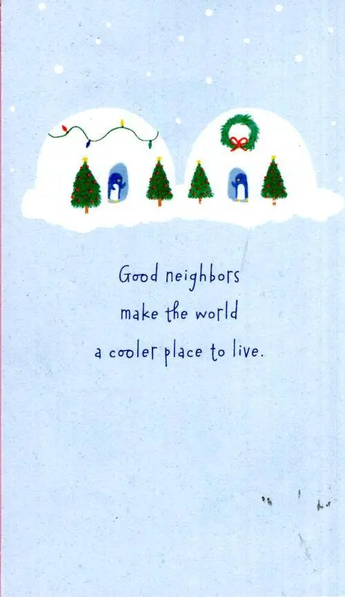 Dickens Inc. Thoughtful Holiday Card For Neighbors 1
