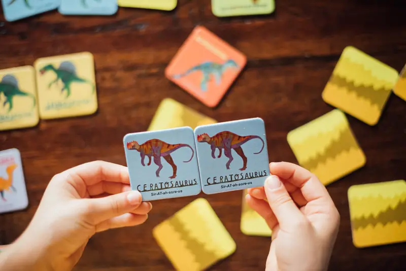Dinosaurs Memory Matching Game For Toddlers By Eeboo 1