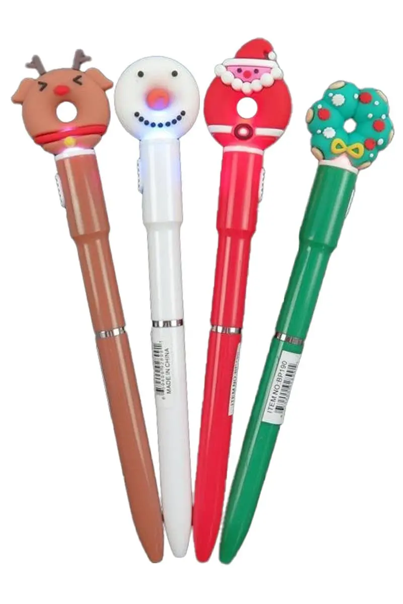 Donut-Shaped Led Light-Up Christmas Pen – Cap Zone 1